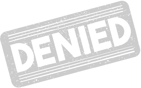 Stamp denied vector