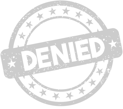 Stamp denied vector