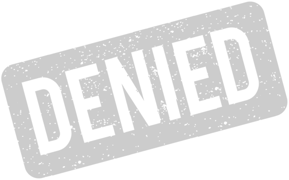 Stamp denied vector