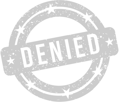 Stamp denied vector