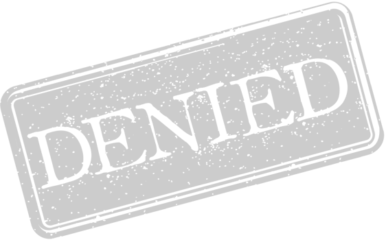 Stamp denied vector