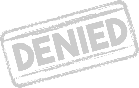 Stamp denied vector