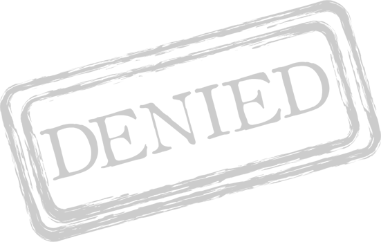 Stamp denied vector