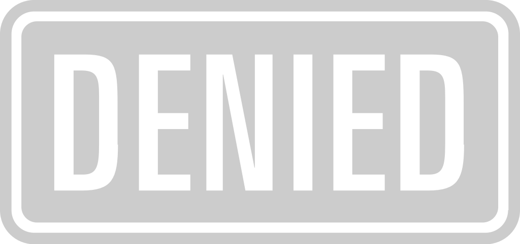 Stamp denied vector