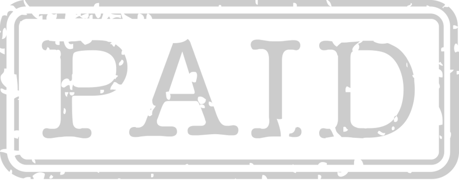 Stamp paid vector