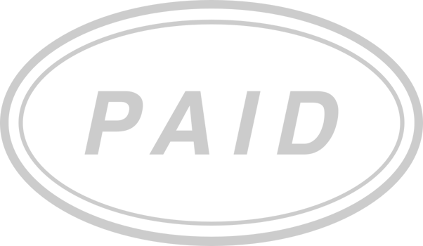 Stamp paid vector