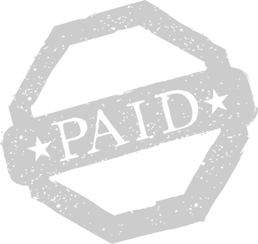 Stamp paid vector