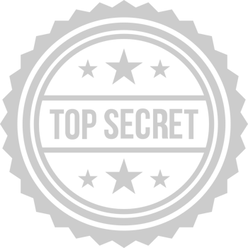 Stamp top secret vector