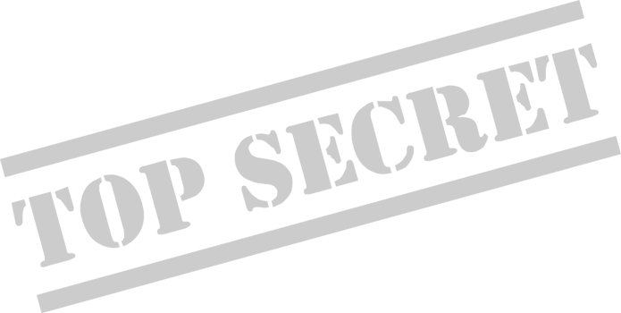 Stamp top secret vector