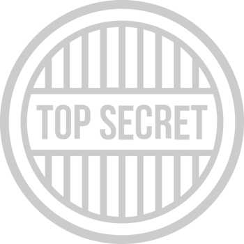 Stamp top secret vector