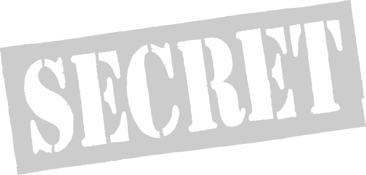 Stamp top secret vector