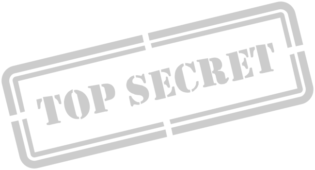 Stamp top secret vector