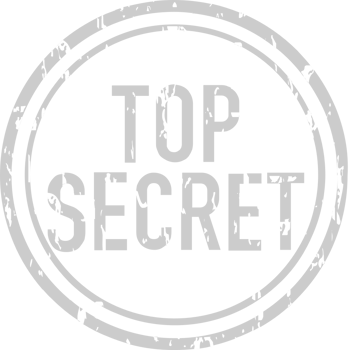 Stamp top secret vector