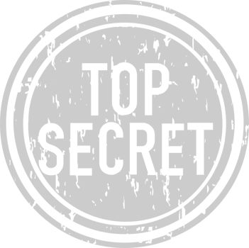 Stamp top secret vector