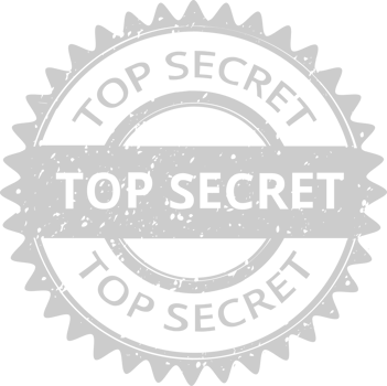 Stamp top secret vector