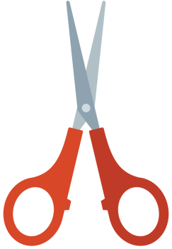 Scissors vector