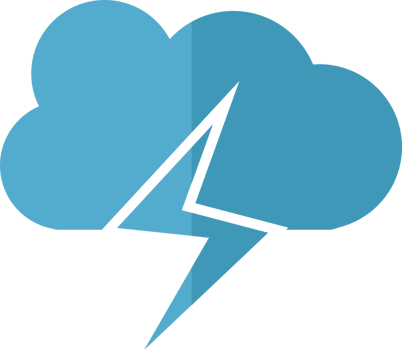 Thunderstorm vector