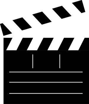 Clapperboard vector