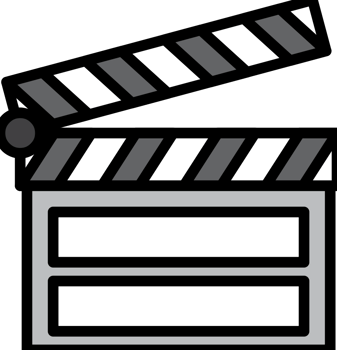 Clapperboard vector