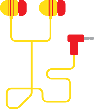 Headphones vector