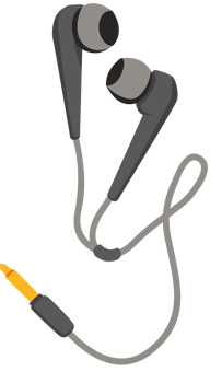 Headphones vector