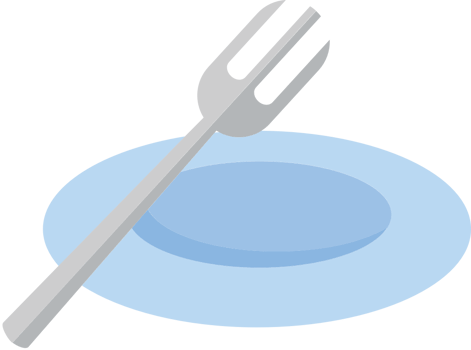 Fork and Plate vector