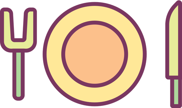 Dinnerware vector