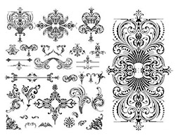 Wedding-floral-lace-pattern-vector