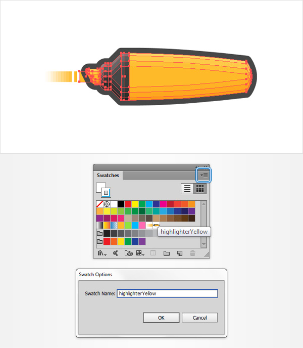 how to create highlighter in illustrator