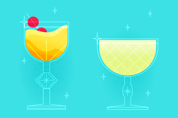 How to design a daiquiri vector