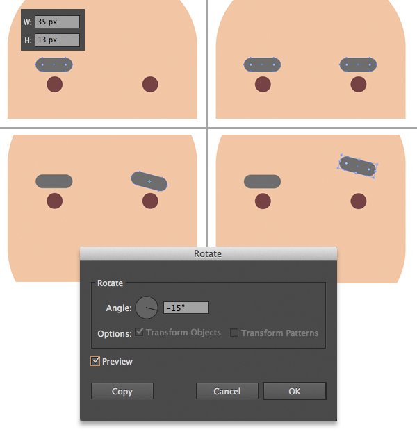 how to make hipster character in illustrator