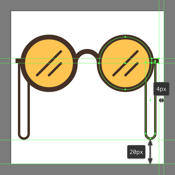 hipster glasses design tutorial 