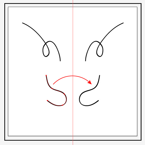 Tutorial mirroring images in Illustrator