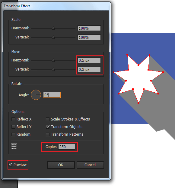 How to create a long shadow effect using Adobe Illustrator CC
