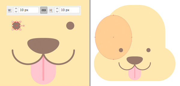 how to draw a cute dog icon for logo