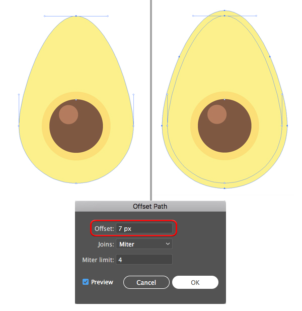 Avocado Pattern Illustrator tutorial