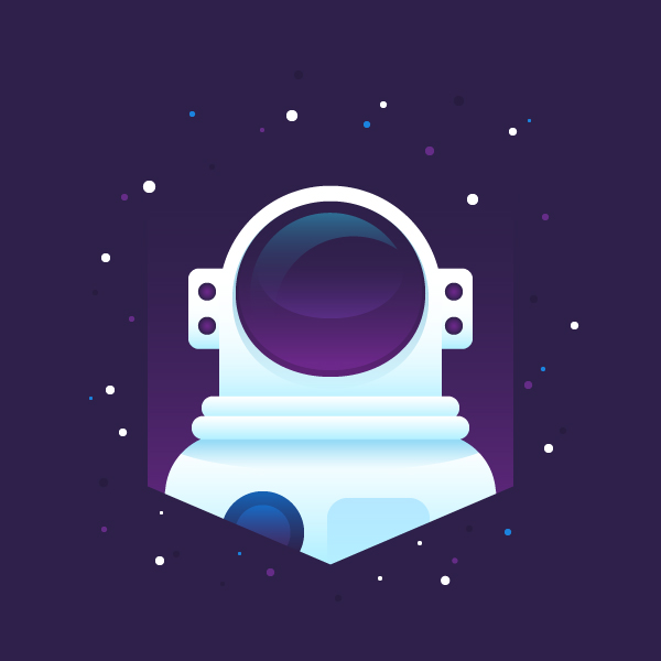 how to create an astronaut vector