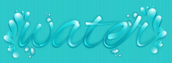 How to create a custom water font in Adobe Illustrator