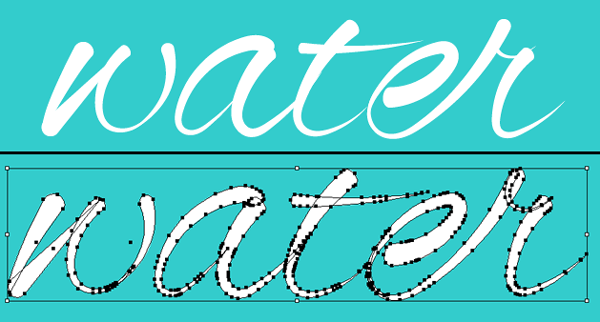 How to make water-themed alphabet