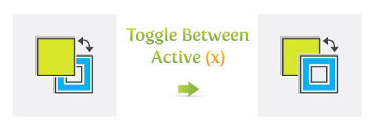 Toggle Between Active (x)