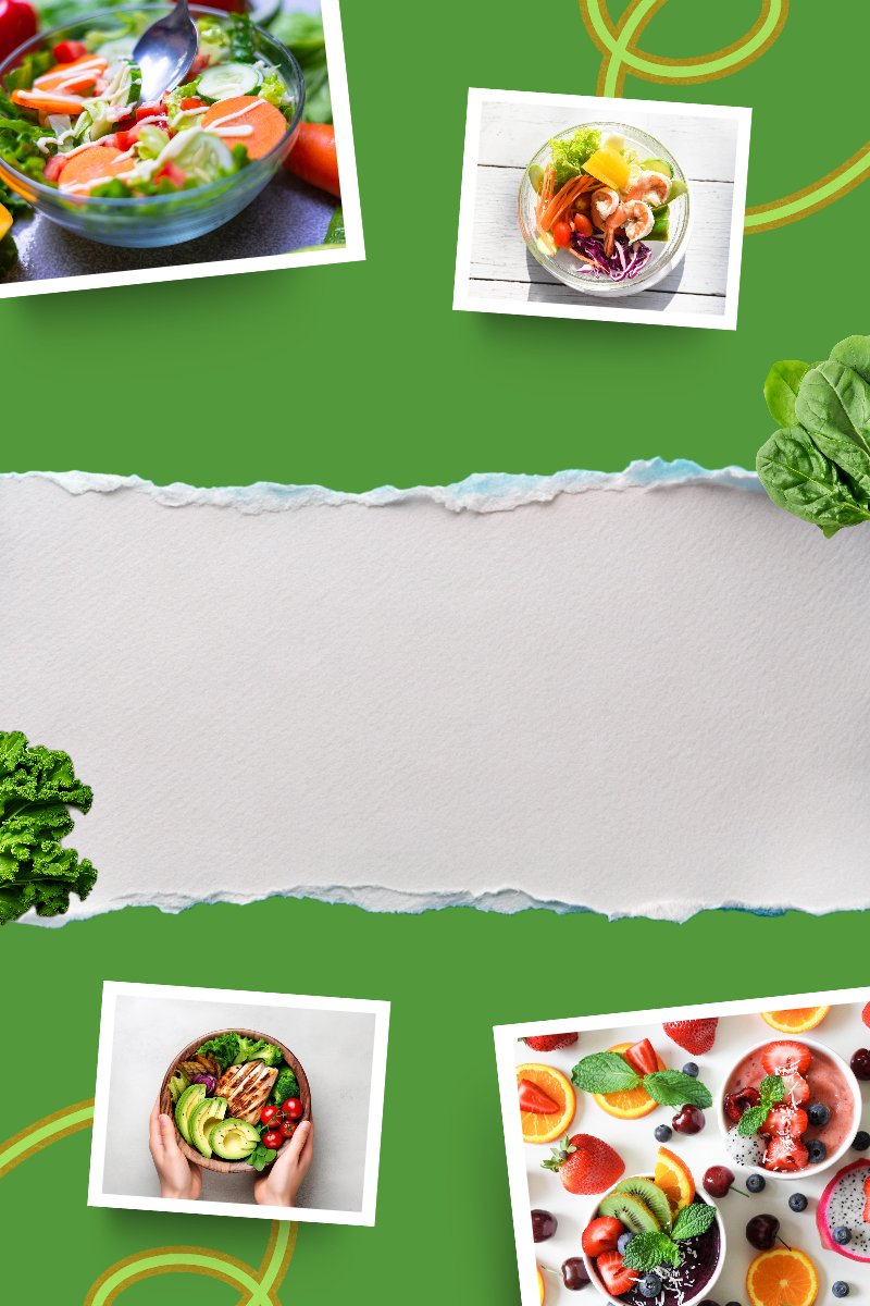 green minimalist healthy food recipe pinterest pin cover