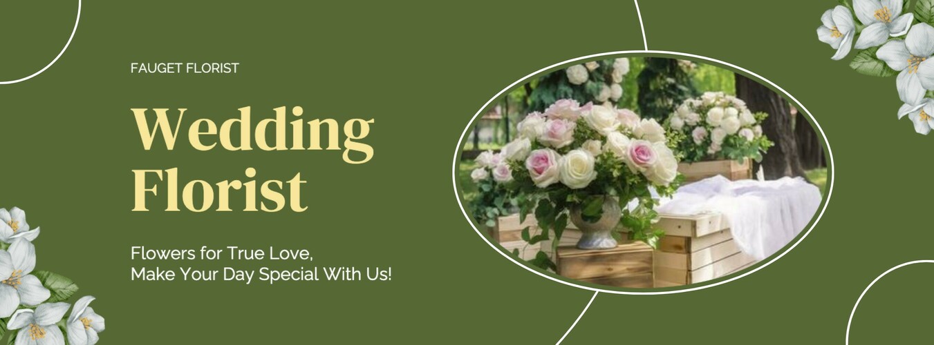 green minimalist floral facebook cover