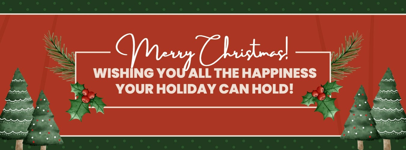 Seasonal Christmas Greetings Facebook Cover Template