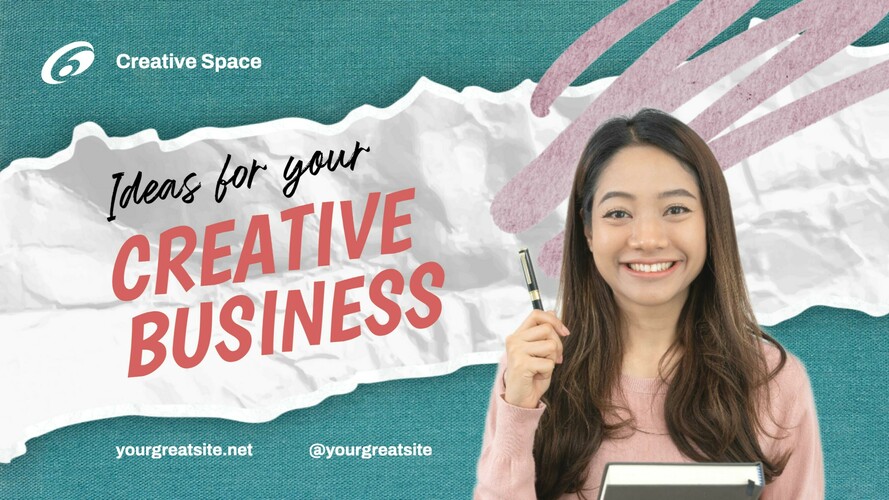 Green Torn Creative Business Idea Youtube Thumbnail