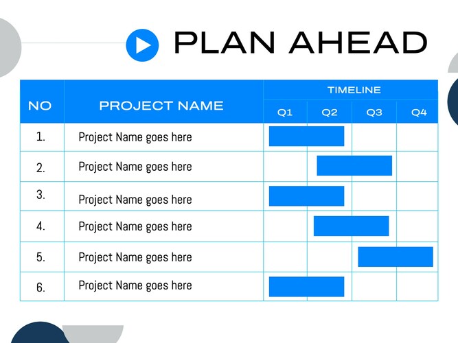 Creative Blue Shape Geometric for Business Consultation Presentation