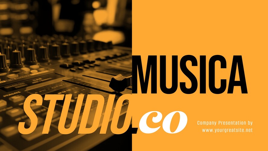 Music Studio Presentation Template