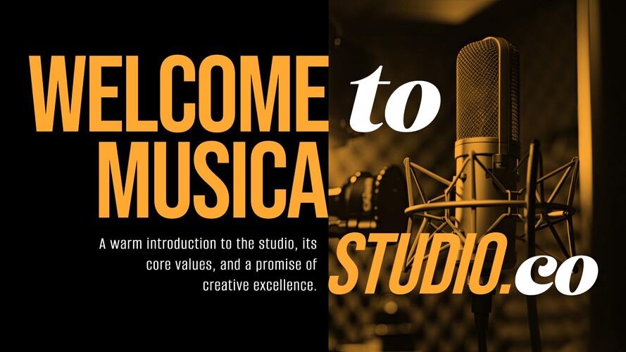 Music Studio Presentation Template