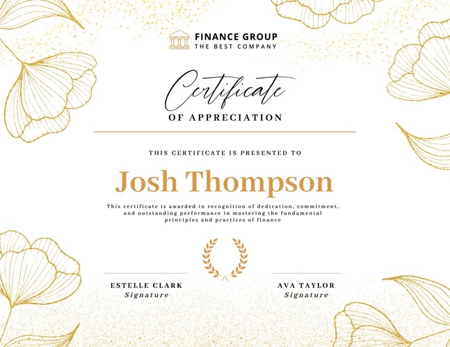 certificate for company