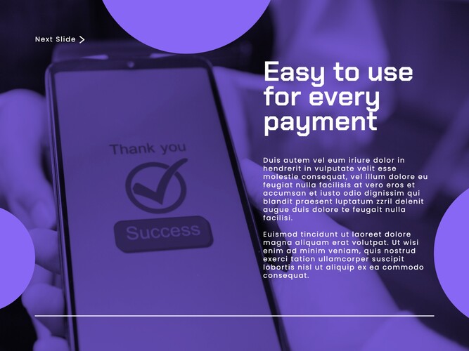Finance Payment Tech Presentation Template