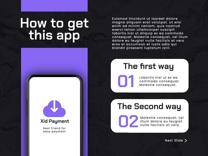 Finance Payment Tech Presentation Template